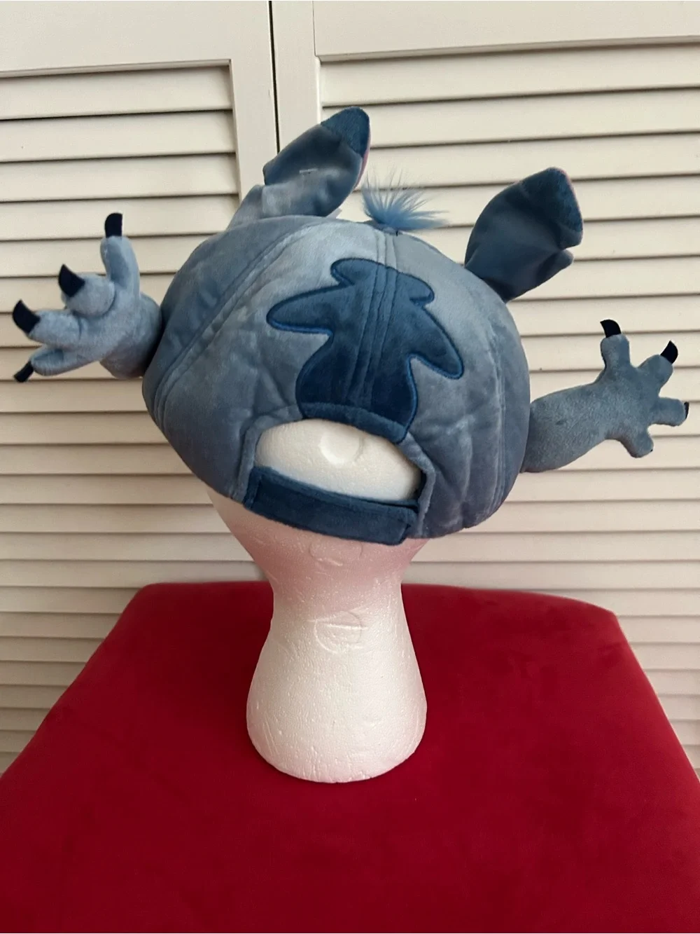 Disney Stitch Plush Character Hat in blue